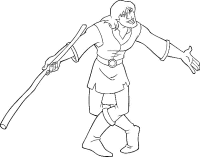 A coloring page of quest for camelot